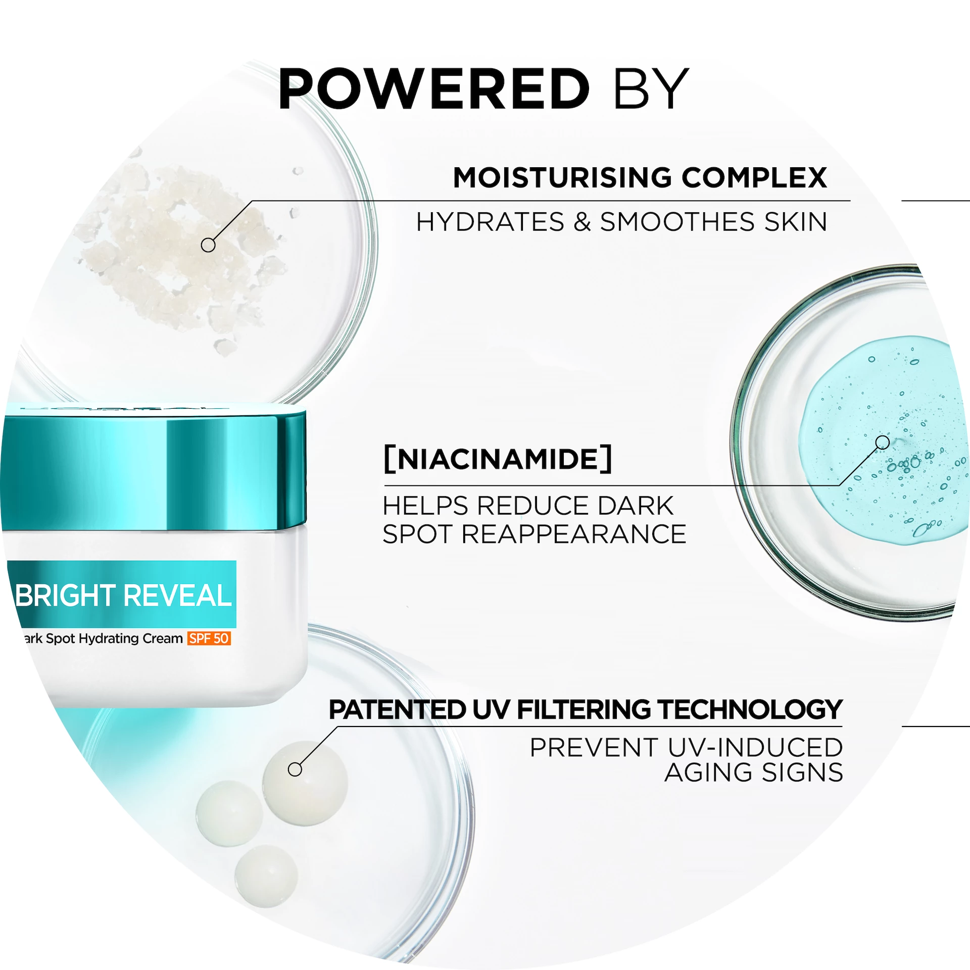 Bright Reveal Niacinamide Dark Spot Hydrating Day Cream SPF50 50 ml - L'Oréal Paris
