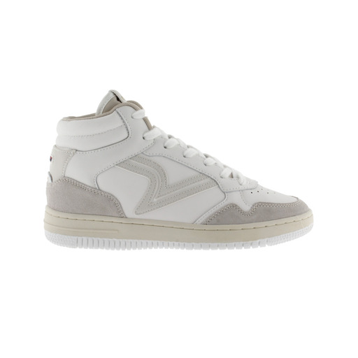  V. 1985 C80 Hi Leder-Ankle-Boots mit Retro-Logo und zweifarbiger Sohle