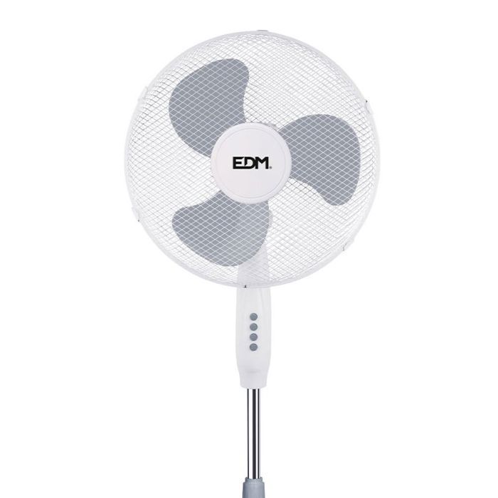 Ventilador de pedestal EDM 45W - 40cm - Branco 33500