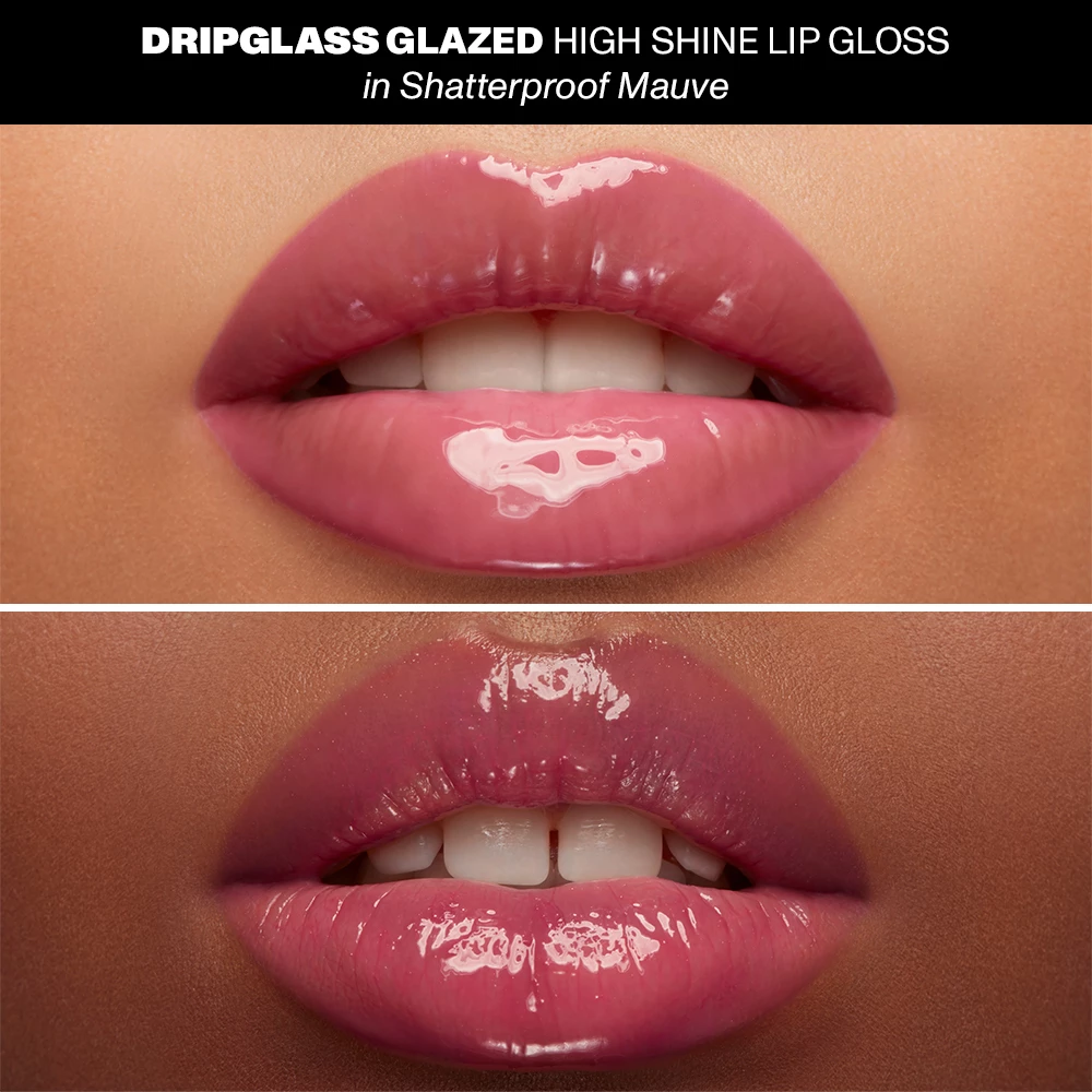 Luciu de buze Dripglass Glazed High Shine, mov rezistent la spargere - Morphe
