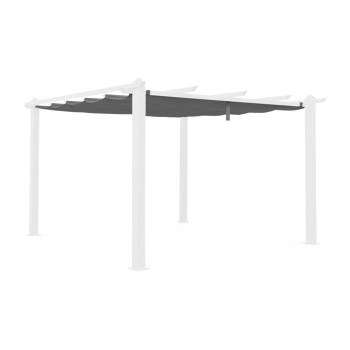 Toldo gris para cenador Condate de 3x4 m - toldo de repuesto para pérgola.