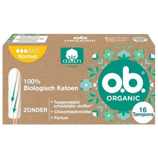 ob ekologiški medvilniniai tamponai<br>16 vnt.