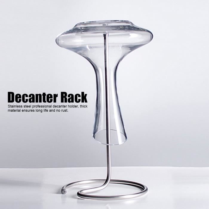 Soporte de secado para decantadores Dioche, soporte de acero inoxidable para decantar vino tinto.