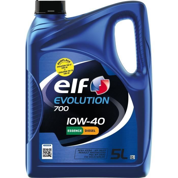 Aceite de motor - ELF - Evolution 700 10W-40 - 5L