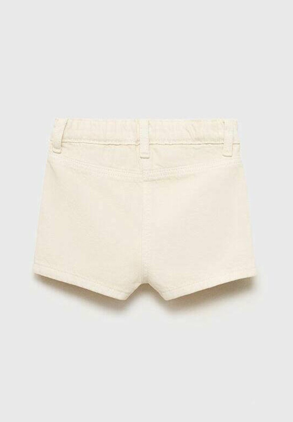 Pantaloncini di jeans Mango Kids - bianco sporco