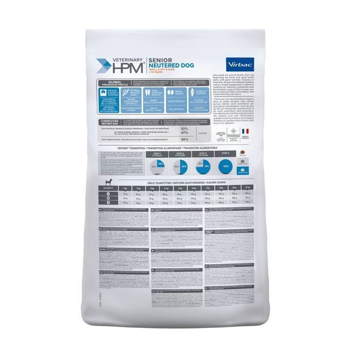 Croquetas - Virbac - HPM Veterinario Esterilizado - Perro pequeño - 1,5 kg - Senior