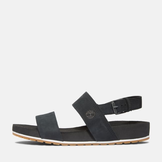 Sandalo a Doppia Fascia Malibu Waves da Donna in                colore nero