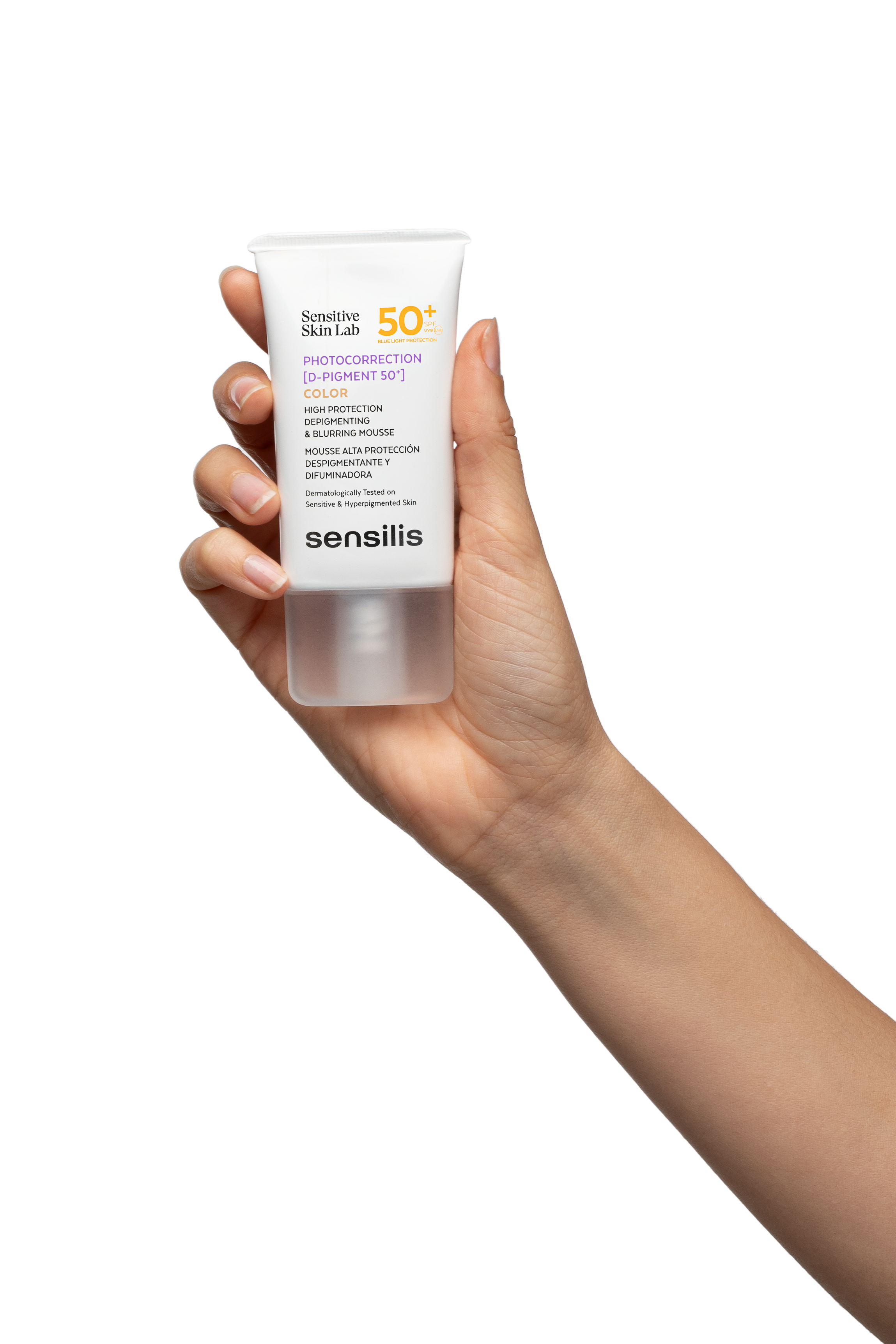 Fotokorekcia [D-Pigment 50] s depigmentujúcou penou Opaľovací krém