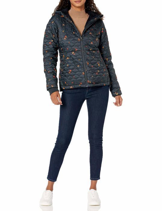 Doudoune Essentials - AE-W-FW20-OTW-172-NVYPF-Large - Amazon Doudoune Legere et Impermeable avec Doublure Sherpa Femme