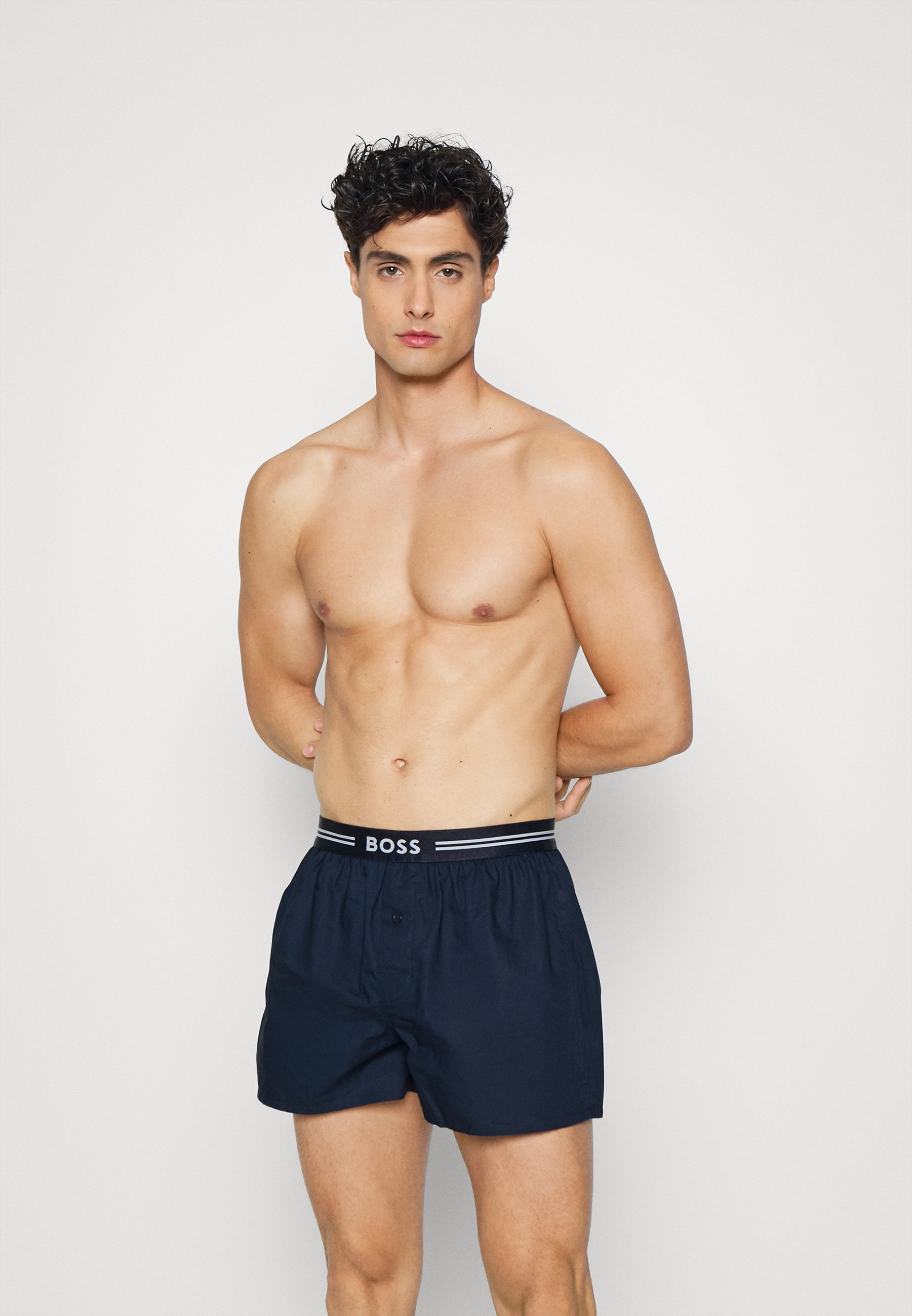 Lot de 3 boxers BOSS - bleu foncé