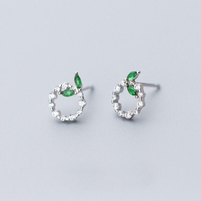 MloveAcc – Nouveauté tendance – Boucles d'oreilles puces « Feuille et Bourgeon » en argent sterling 925 pour femmes – Design délicat, bijoux uniques de haute qualité