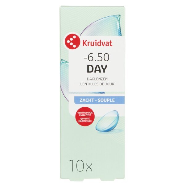 Kruidvat Opticare -6.50 Мека дневна контактна сочива<br>Медицински уређај - 10 комада
