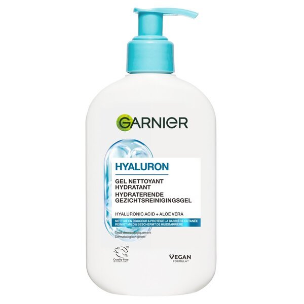 Garnier Hyaluron+ hydratačný čistiaci gél na tvár<br>250ml