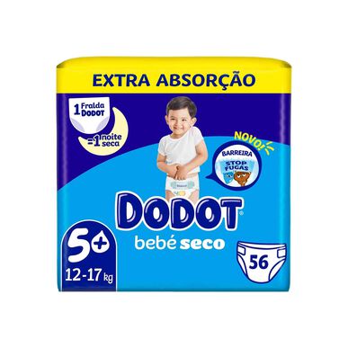 Dodot babybleier ekstra absorpsjon 12-17 kg størrelse 5 56 stk