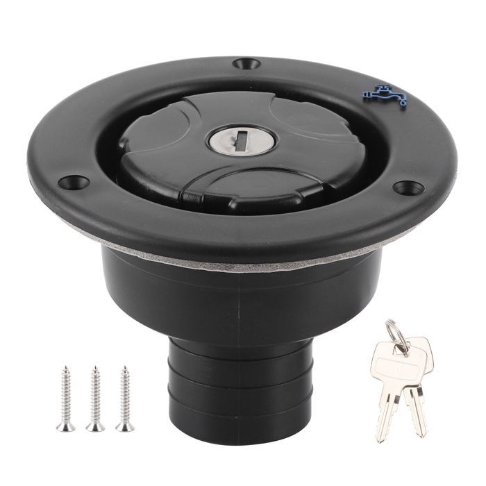 Tapón de llenado de agua con cerradura y hermético, con 2 llaves, para autocaravanas, caravanas y furgonetas camper.