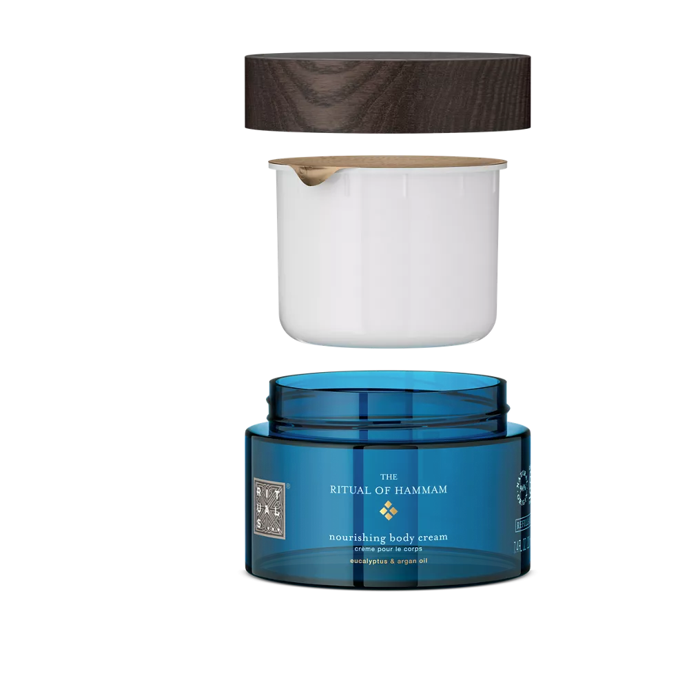 Crema corporal de recambio The Ritual of Hammam, 220 ml.
