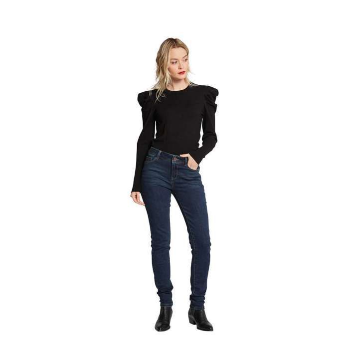 Jeans Slim Marine Femme Morgan Pom