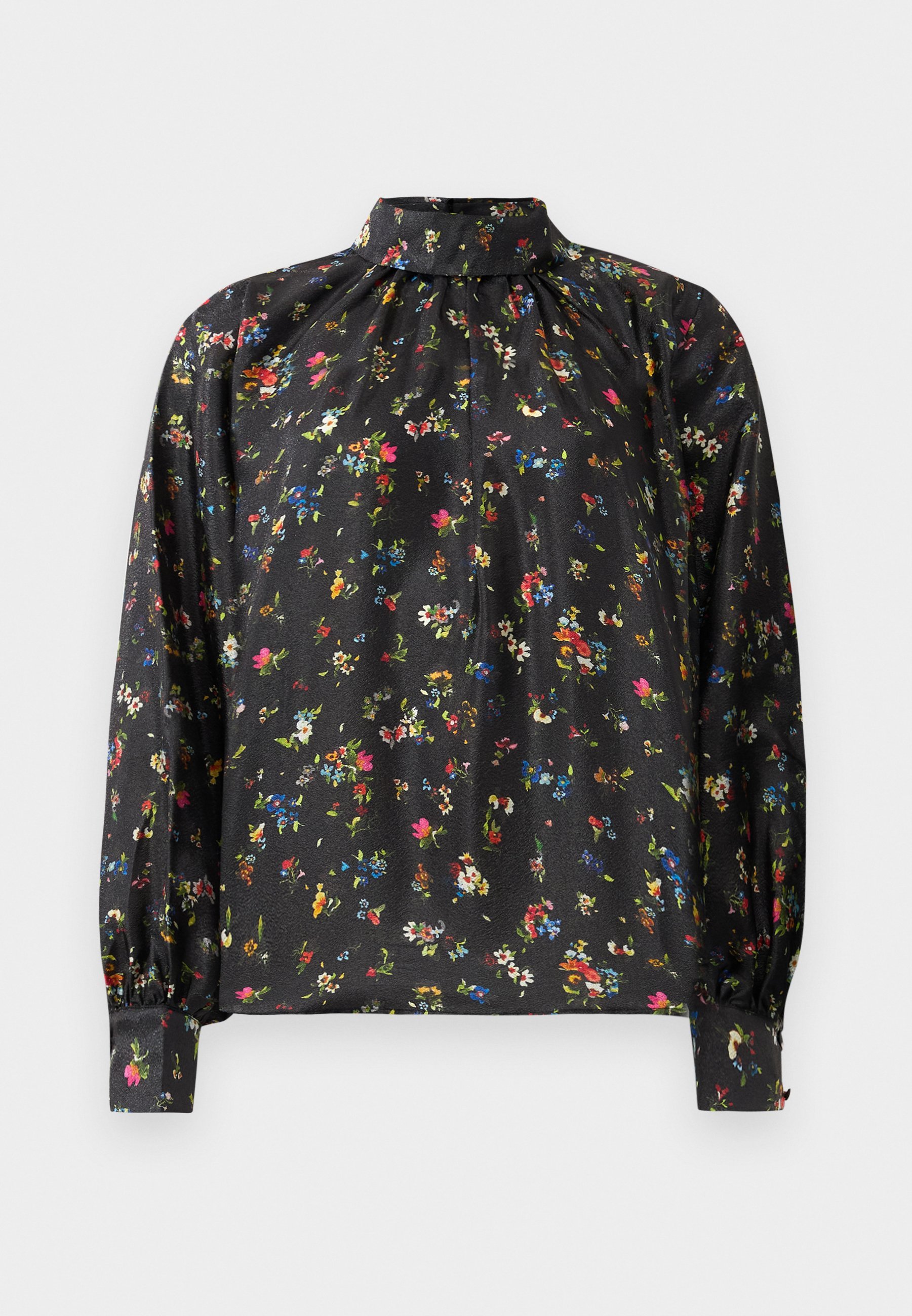 Stine Goya Blouse met lange mouwen en platte textuur - zwart