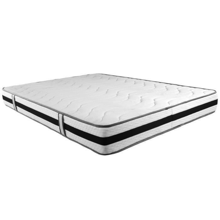 Deluxe memory matras 160x200 cm met memory foam contactoppervlak - Stevige ondersteuning -