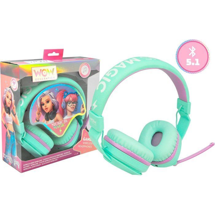 Cuffie Bluetooth - LICENZA BAMBINI - WOW GENERATION - Dai 5 anni in su