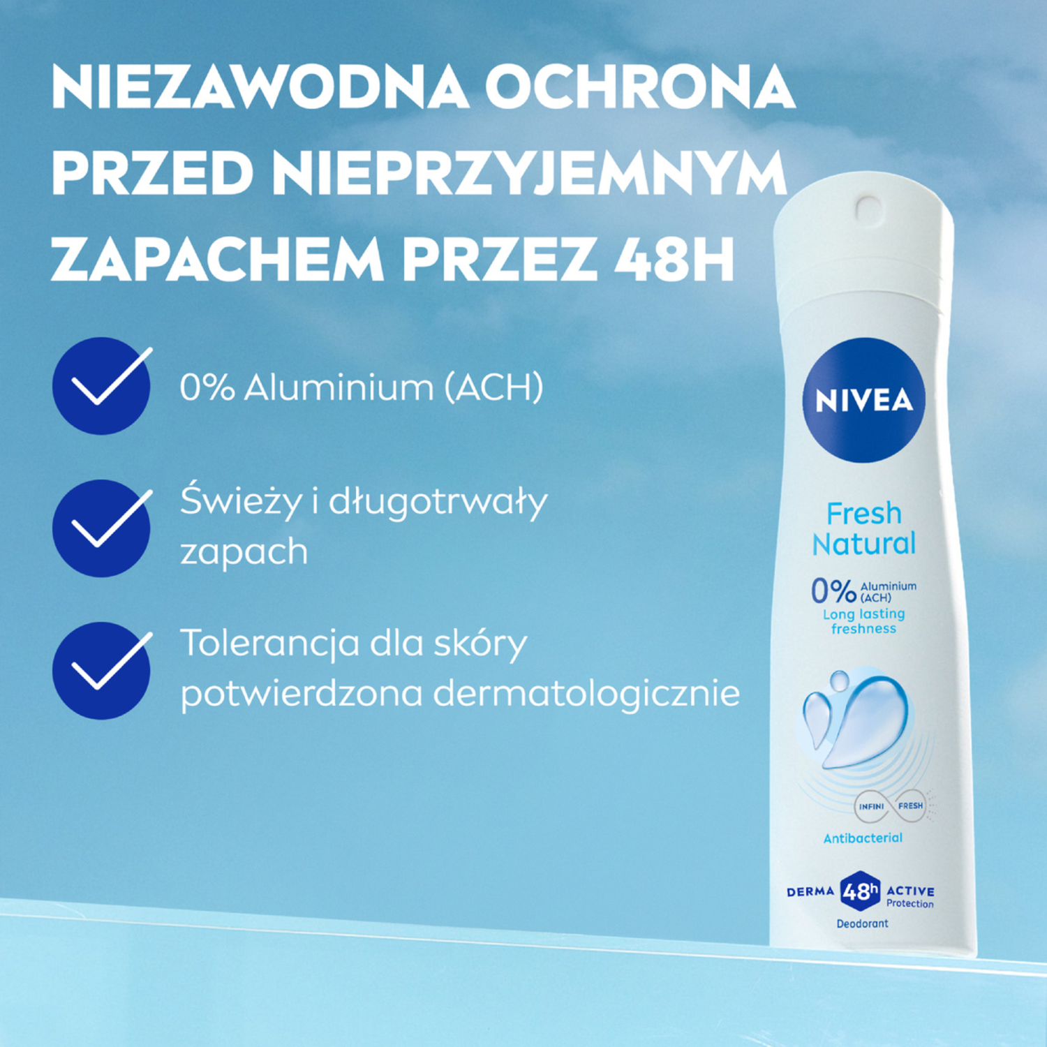 Nivea antiperspirant v spreju za ženske 150 ml Fresh Natural