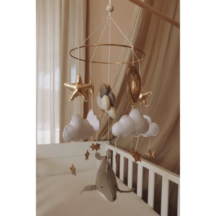 Handmade Whale Balloon Baby Mobile