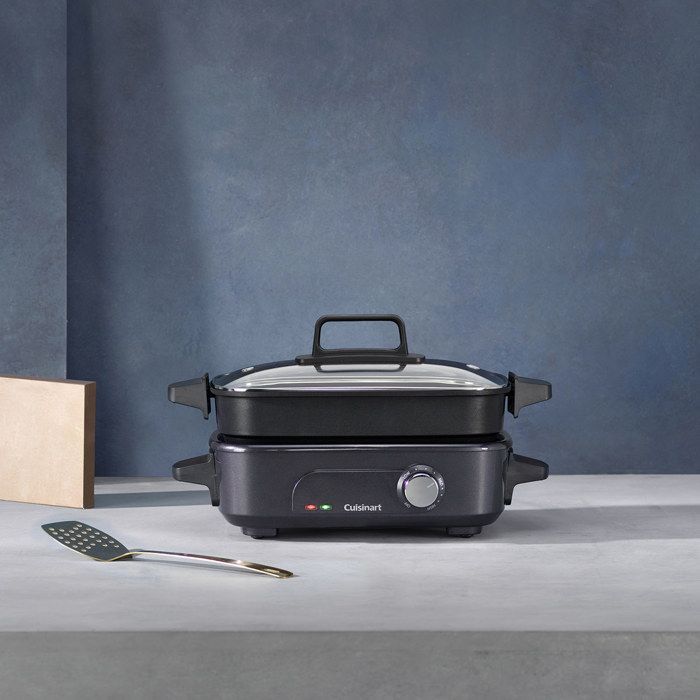 Monitoimikeitin - CUISINART - GRMC3E - 1400 wattia - ruostumatonta terästä - säädettävä lämpötila 90-220°C
