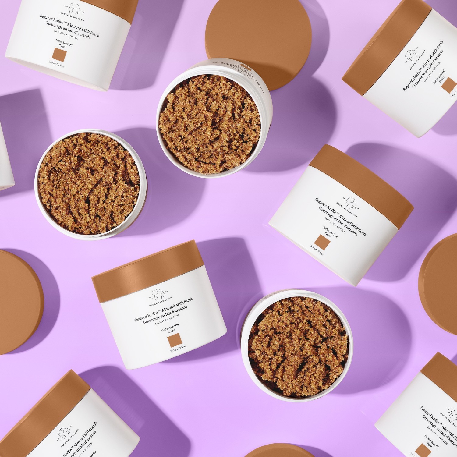 Piling za tijelo s bademovim mlijekom Drunk Elephant Sugared Koffie™ – 270 ml