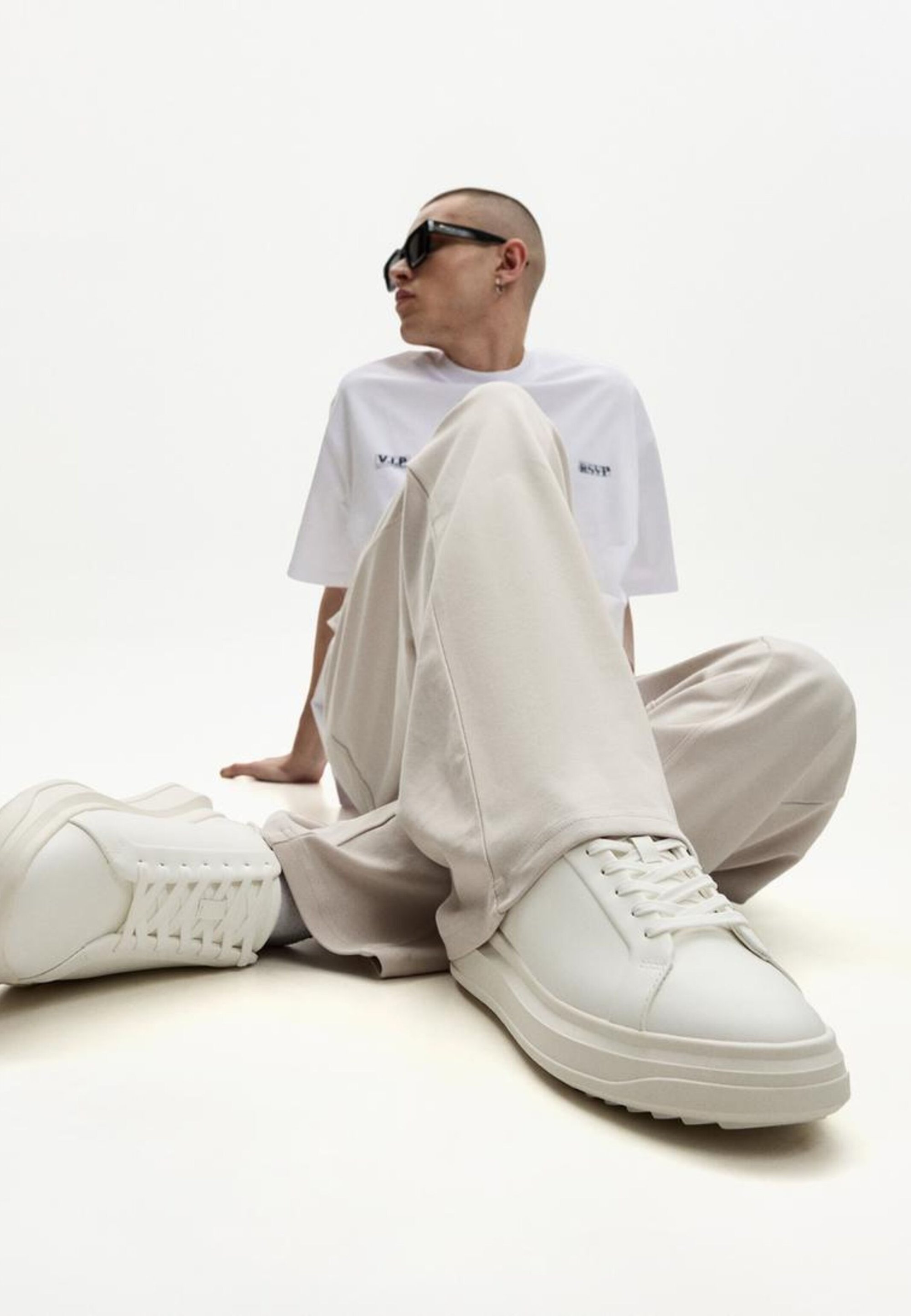 Bershka CHUNKY - Sneakers - wit