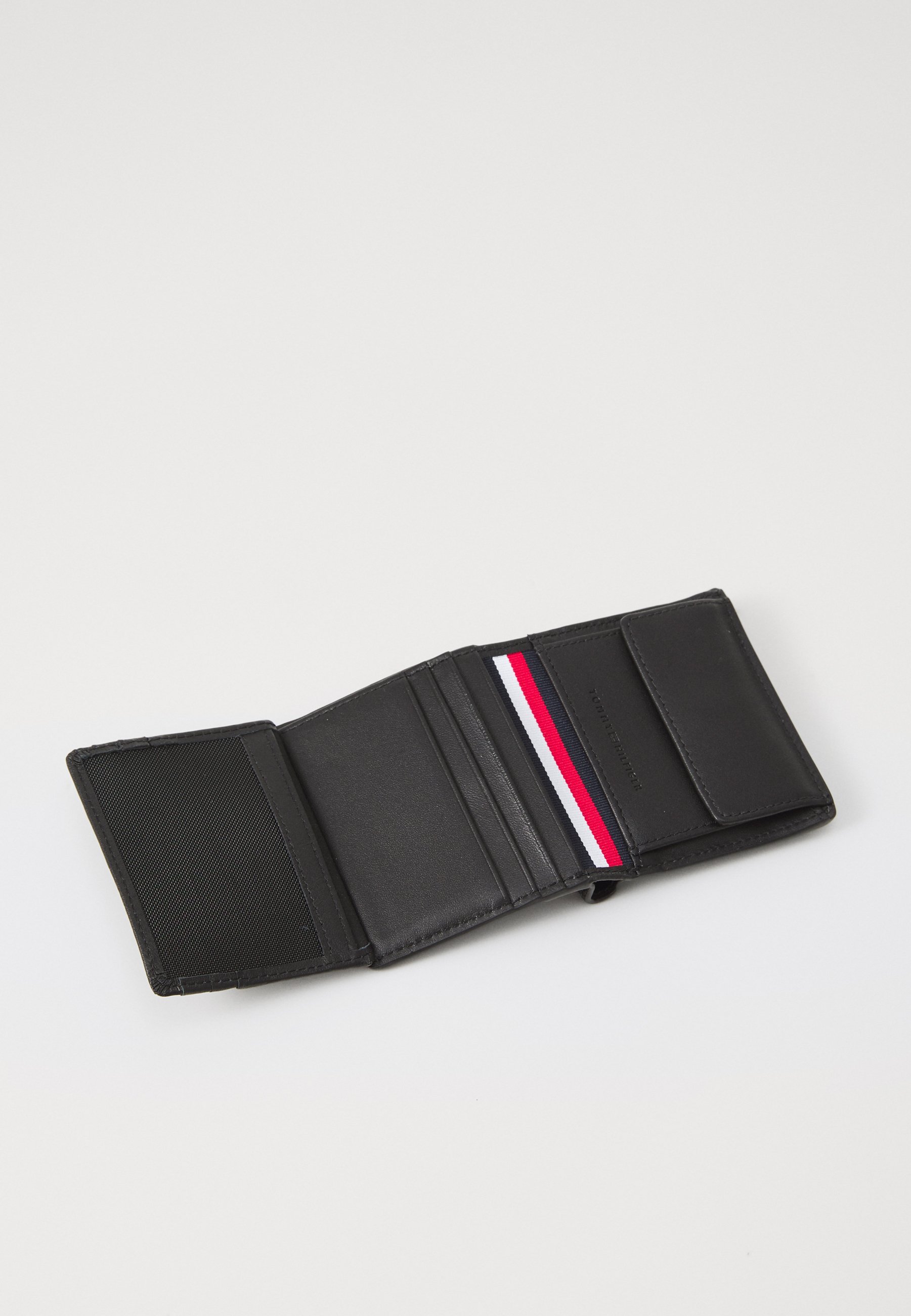 Tommy Hilfiger CENTRAL TRIFOLD - Portemonnee - zwart