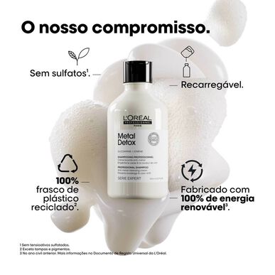 L'Oréal Professionnel Metal Detox Serie Expert šampūno papildymas dažytiems plaukams 500 ml
