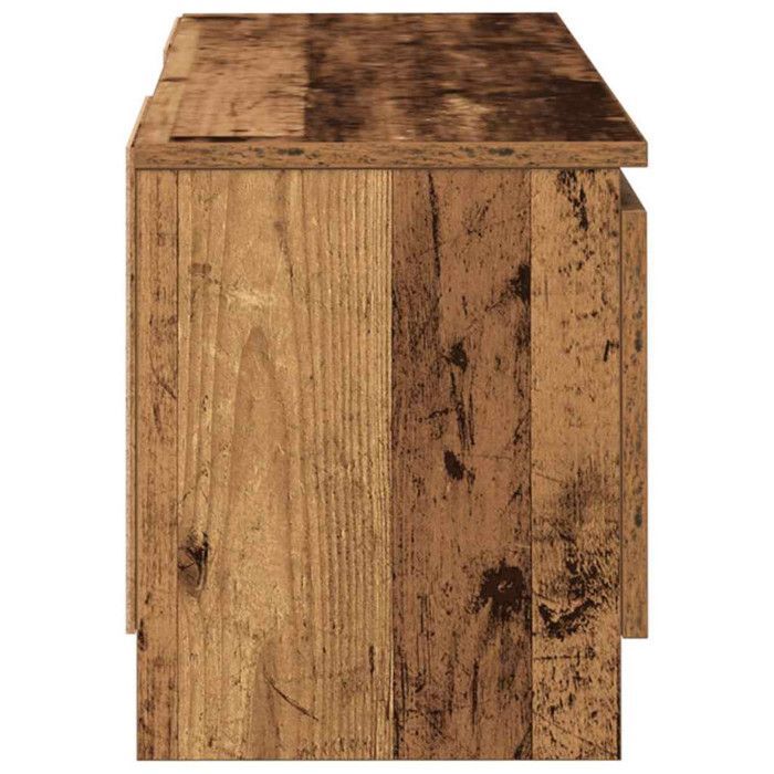 Mueble para TV vidaXL, acabado en madera antigua, 102x30x36 cm, madera de ingeniería, soporte para TV, mueble para equipos multimedia, mueble para equipos de alta fidelidad, unidad para TV, mueble 855854