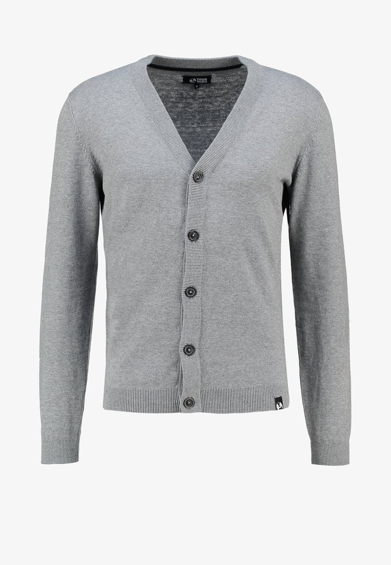 Cardigã YOURTURN - cinza mesclado