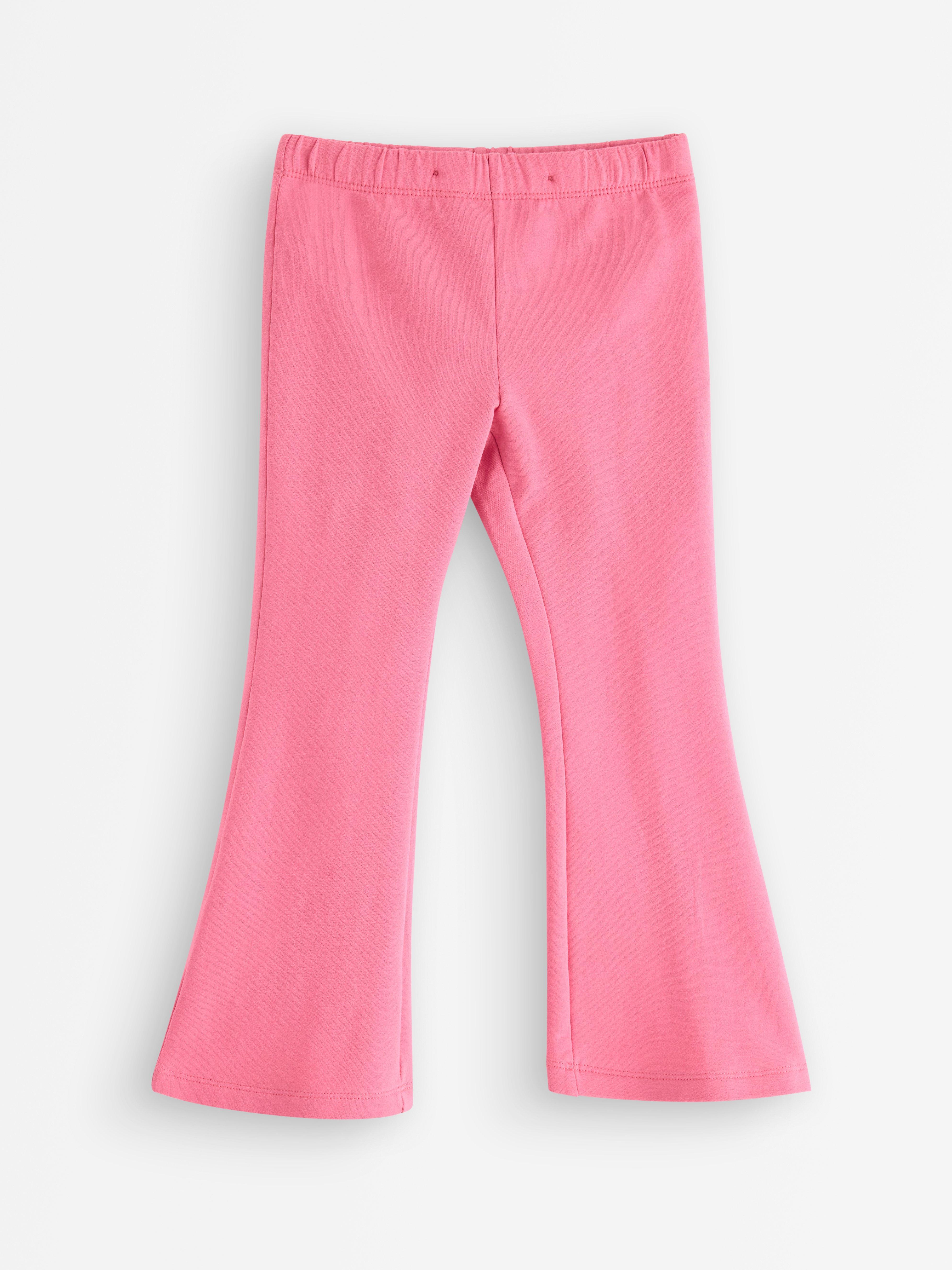 Leggings évasés à intérieur brossé rose