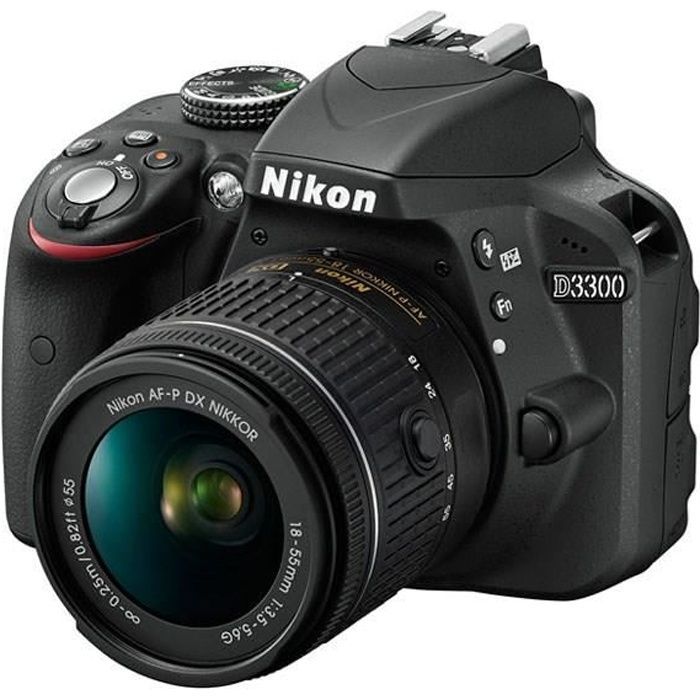 Fotocamera reflex digitale Nikon D3300 nera + obiettivo AF-P 18-55VR