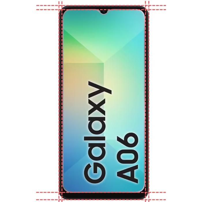 Paquete de 2 protectores de pantalla de vidrio templado para SAMSUNG GALAXY A06. Transparentes - Resistentes a los arañazos - Ultra resistentes (dureza 9H).