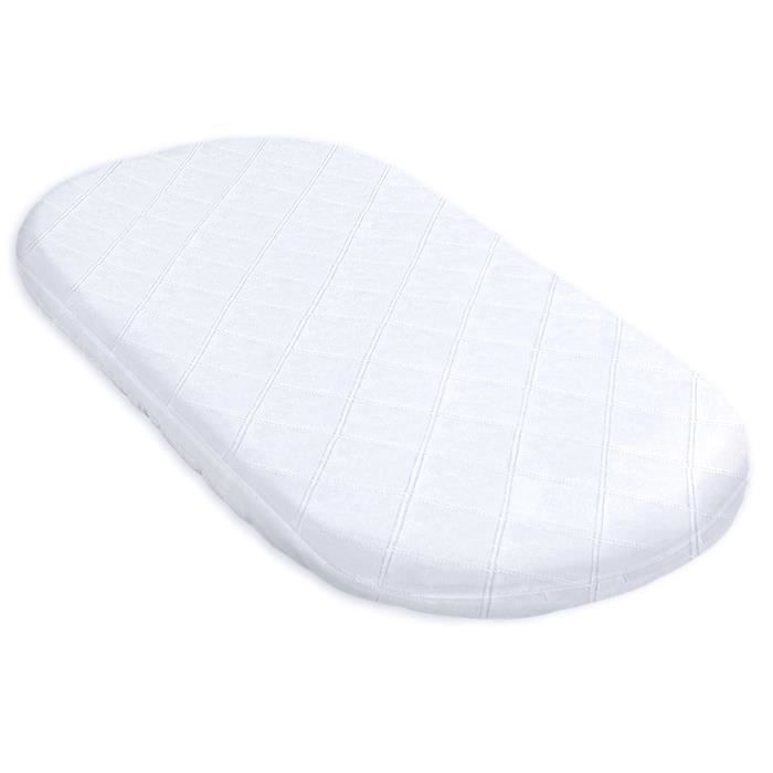 Matelas poussette 80x40cm - matelas berceau lit d'appoint ovale matelas bébé