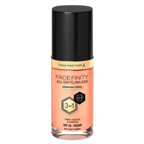 Max Factor Facefinity All Day Flawless N77 Soft Honey Foundation 30 ml