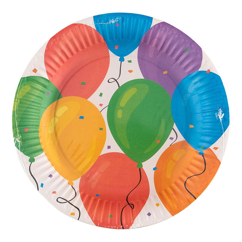 Globos Giform Plate, paquete de 8