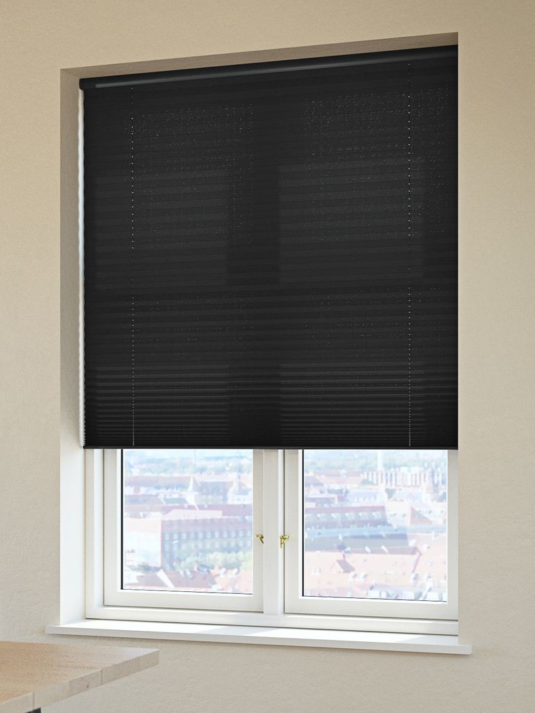 HOVDEN Plise rolete HOVDEN 80x160cm crne bežične