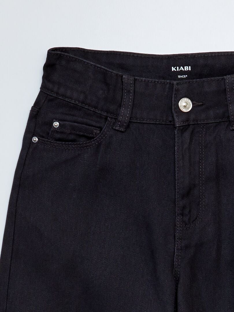 Broek met wijde pijpen - ZWART