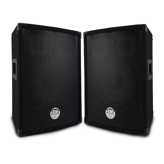 Coppia di altoparlanti bass reflex trapezoidali a 3 vie da 8