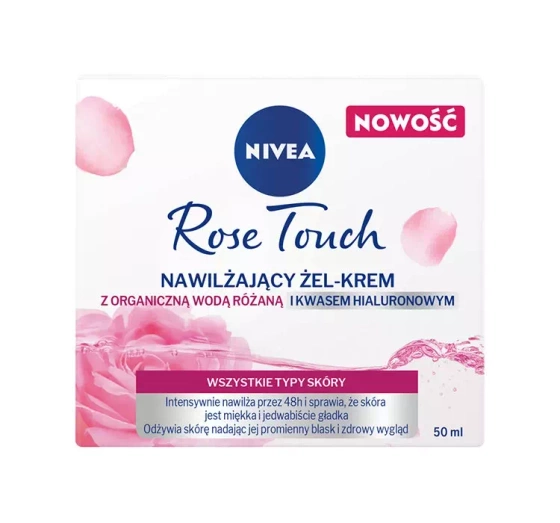 NIVEA Rose Touch nawilżający żel-krem do twarzy na dzień 50 ml