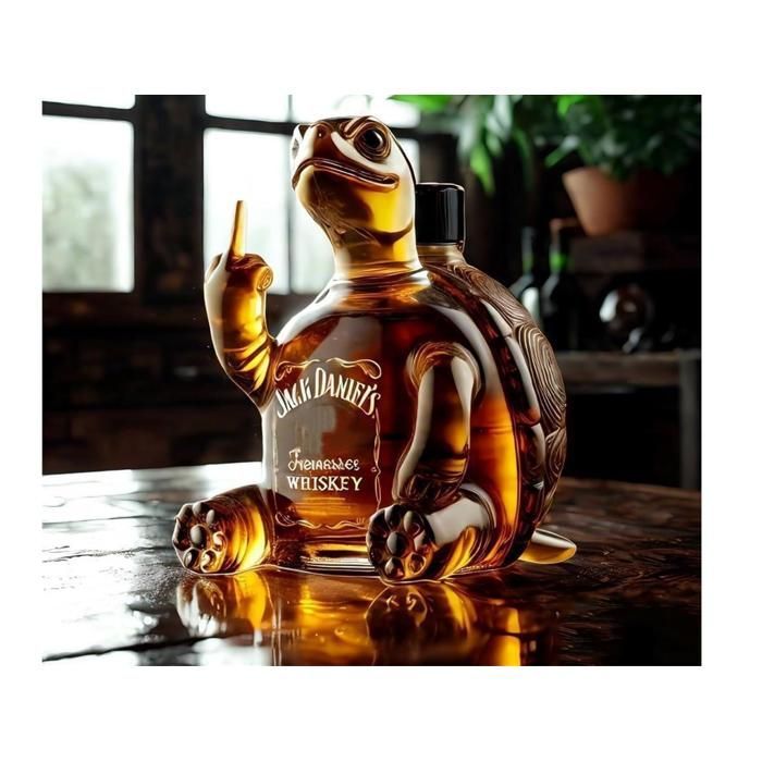 Carafe À Whisky, Verre À Whisky Personnalisé, Le Corps de La Bouteille Est : Canard, Tortue, Aigle, Bouledogue et Autres Animaux
