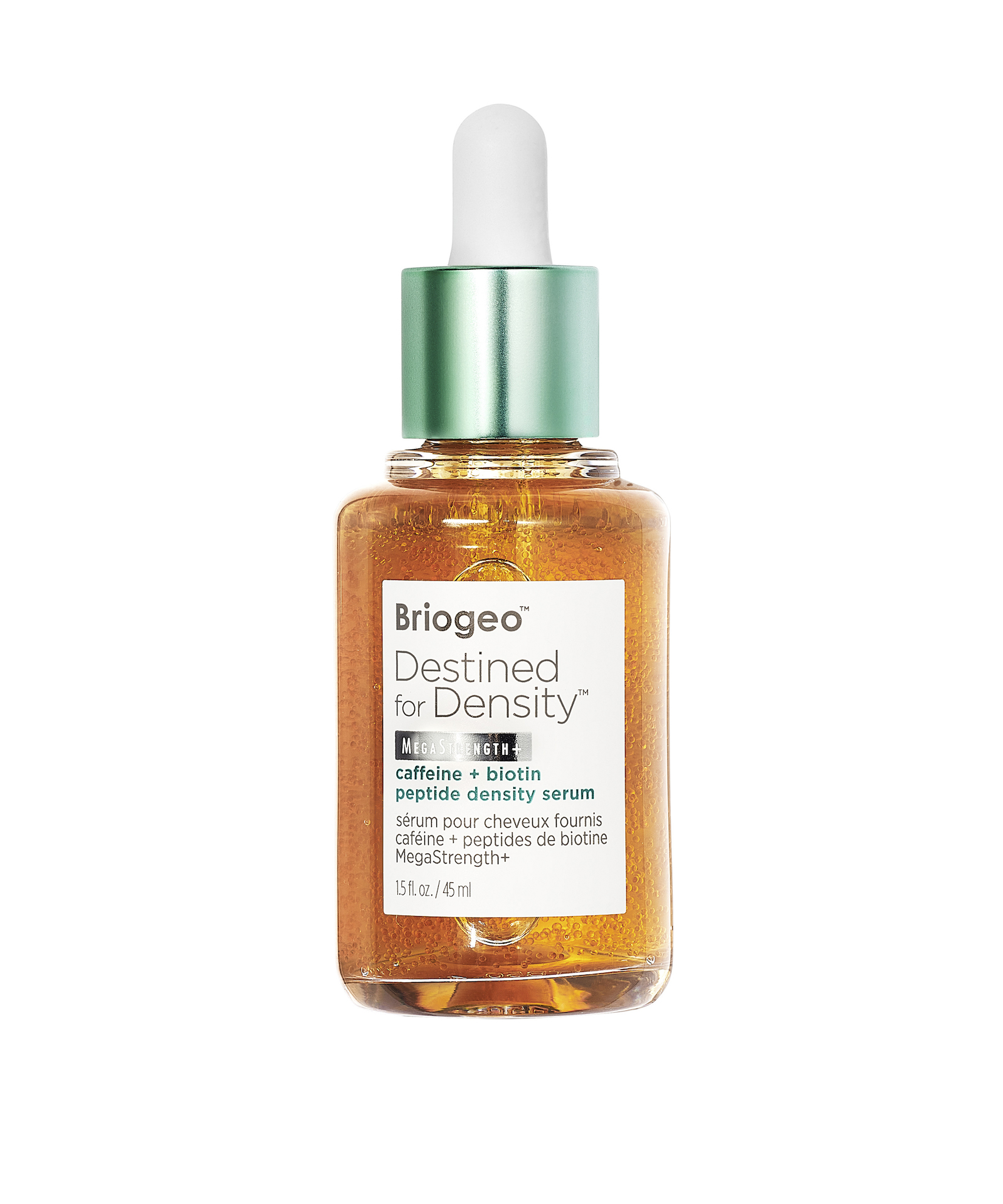 Ser pentru densitate MegaStrength+ cu cafeină și peptide de biotină, special conceput pentru densitate, 45 ml - Briogeo