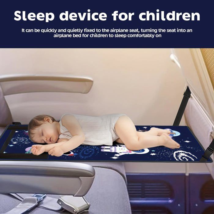 Reposapiés portátil para niños para avión - Hamaca para asiento, seguridad adicional durante el vuelo, viaje