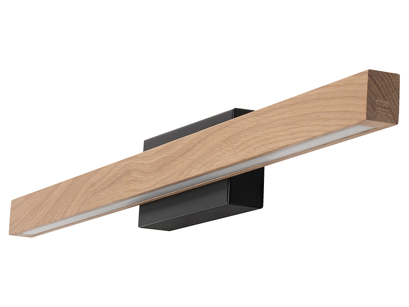 Kinkiet Aqua viva LED drewniany brązowo-czarny