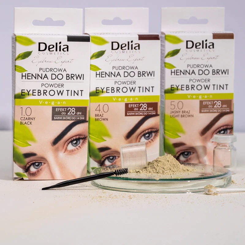 „Delia Cosmetics Eyebrow Expert“ tonuoti antakių dažai