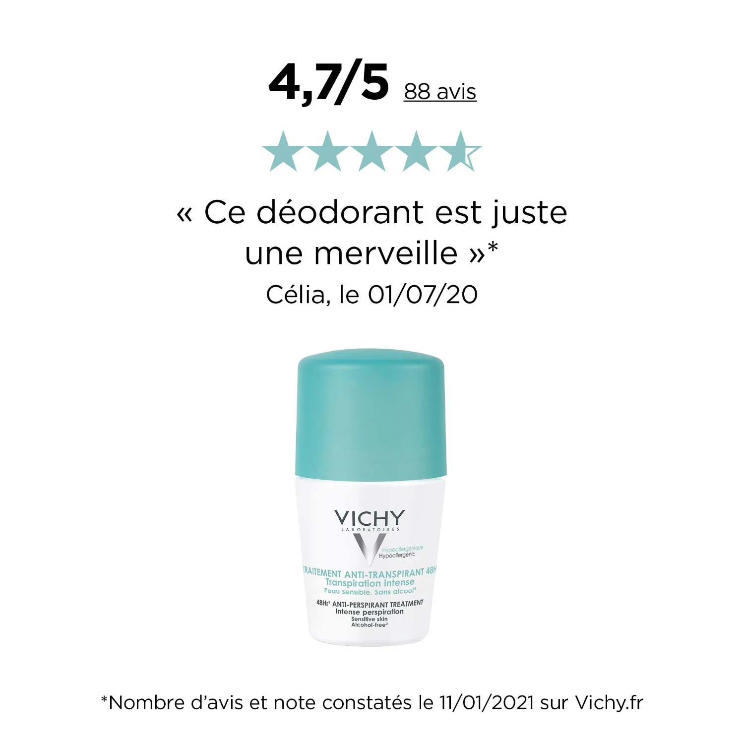 Vichy Lot*2anti transpirant bille