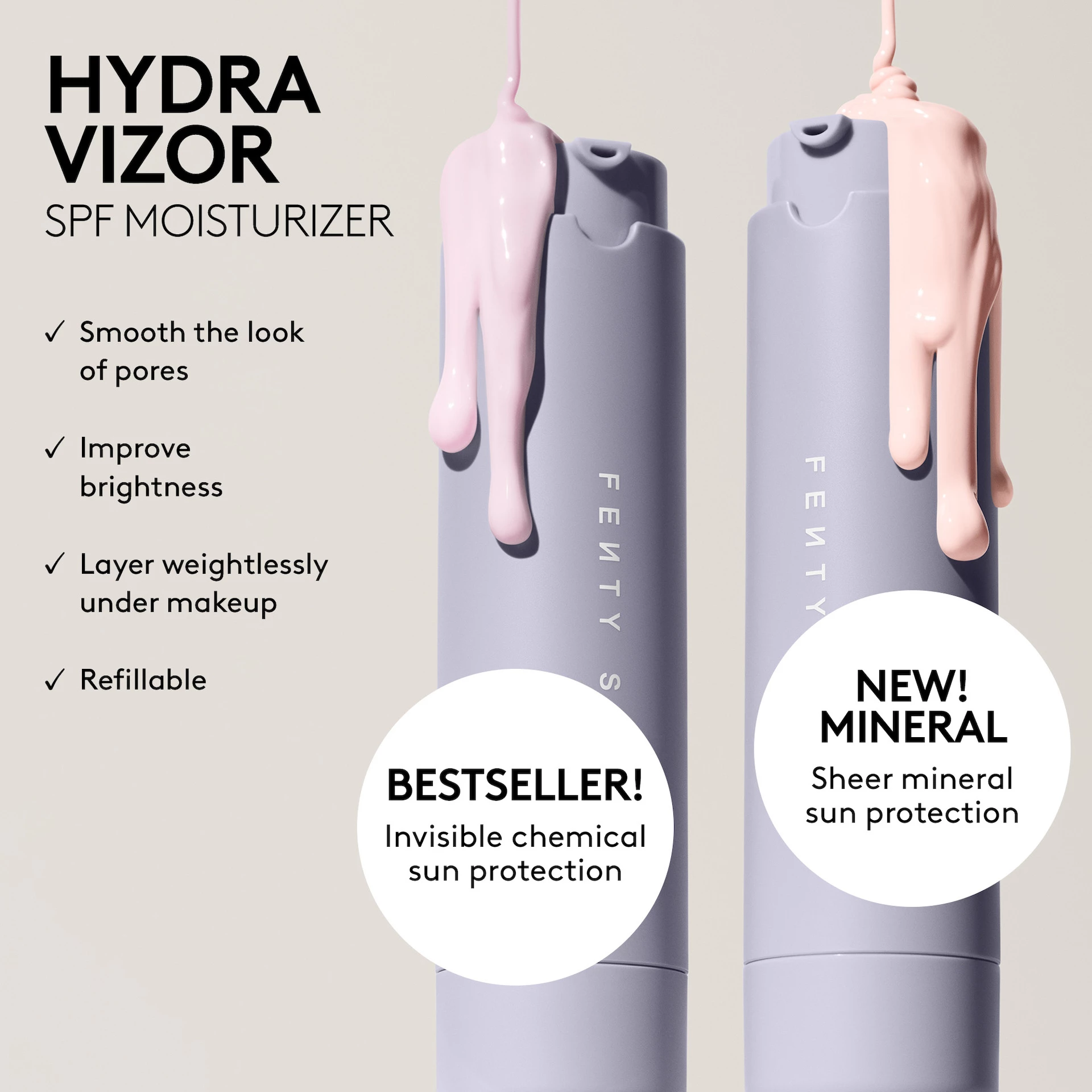 Hydra Vizor Mineral SPF30 hidratáló utántöltő 50 ml - Fenty Skin